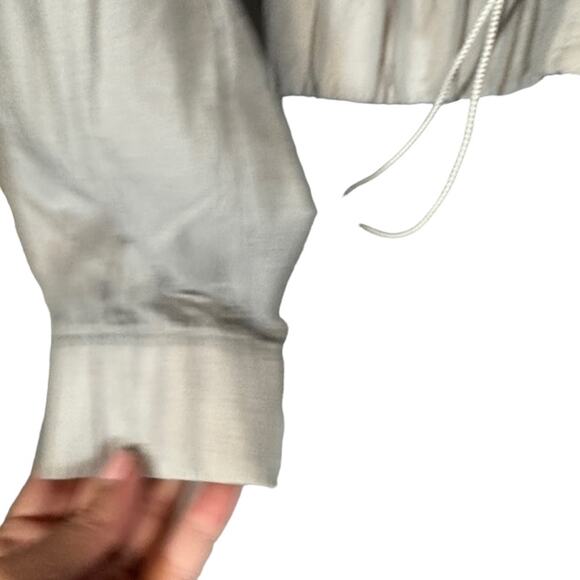 Fabletics Gray Nylon Mesh Long Sleeve Hooded Athletic Full Zip Jacket Women Sz S - Picture 5 of 8